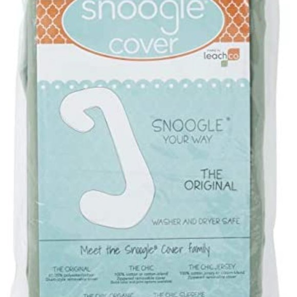 White Leachco Pregnancy Body  Pillow with Grey Cover - Picture 2 of 3